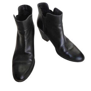 Dolce Vita Black Leather Ankle Booties Boots Women Size 10